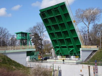 Most zwodzony w Gdańsku Przegalinie