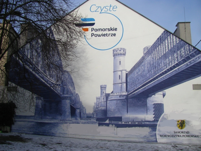 Mural CZYSTE POWIETRZE w Tczewie