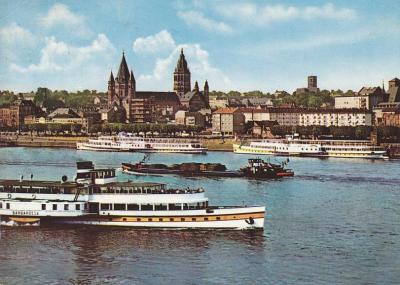 Widok poprzez Ren na Moguncję, 1962