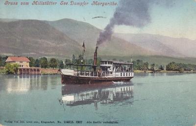 Jezioro Millstätter See w Austrii, 1907
