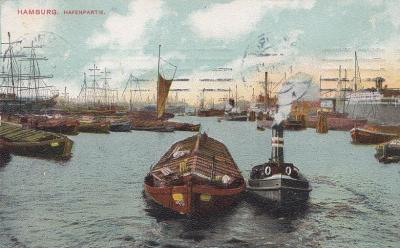 Port w Hamburgu, 1909