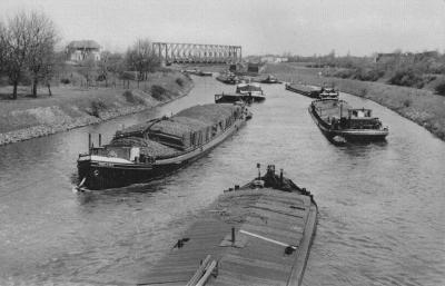 Kanał Rhein - Herne, 1955
