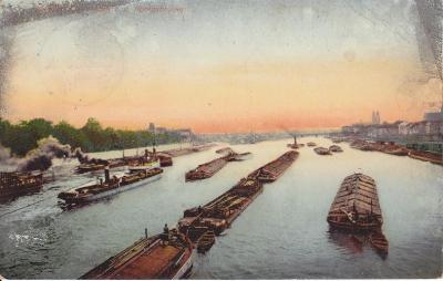 Łaba w Magdeburgu, rok 1907