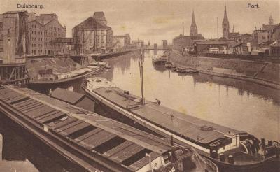 Port w Duisburgu w 1923 roku