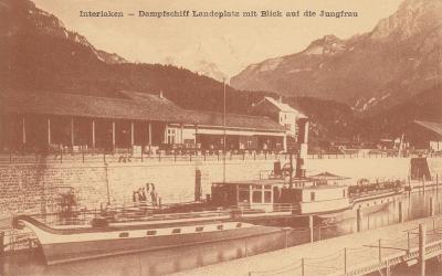 Jezioro Thunersee w Szwajcarii, ok.1895