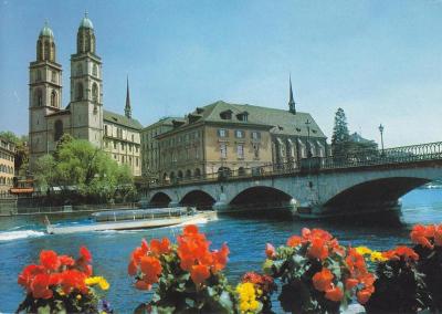Zurych, rzeka Limmat, 1986