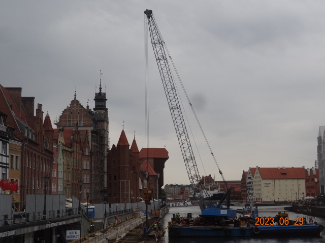 Gdańsk remont nabrzeża .
