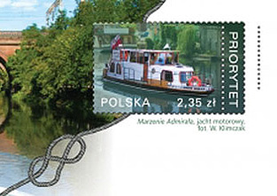 Drogi wodne w Polsce na znaczkach i kartach