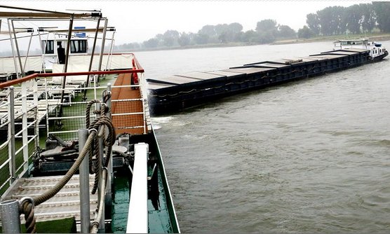 Pechowe zderzenie statków na Renie