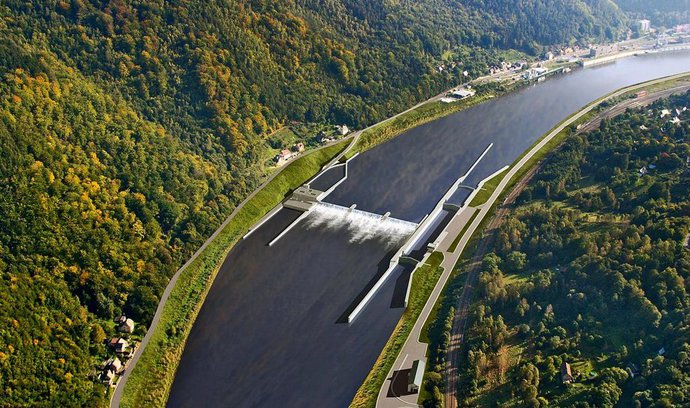 Stopień wodny Děčín na Łabie - jak nasze Malczyce
