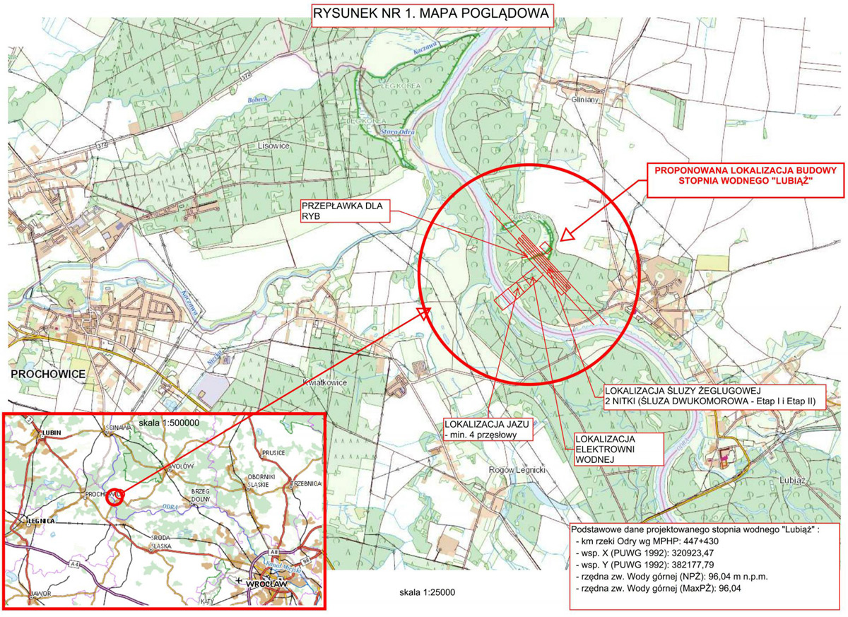 Ponad 400 mln zł na budowę stopnia wodnego „Lubiąż” na Odrze