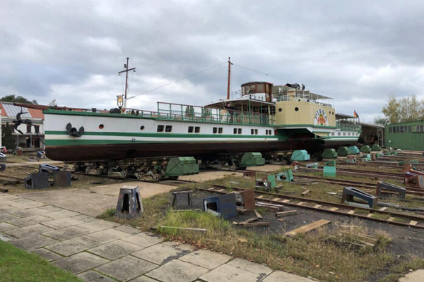 Drezdeńska Biała Flota wysyła swoje parowce na zimę do stoczni