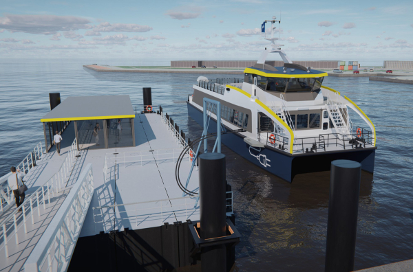 Katamaran elektryczny dla Niemiec powstanie w stoczni Damen w Koźlu