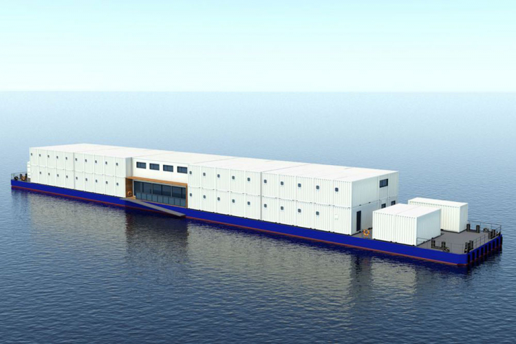 Śródlądowy statek szpitalny