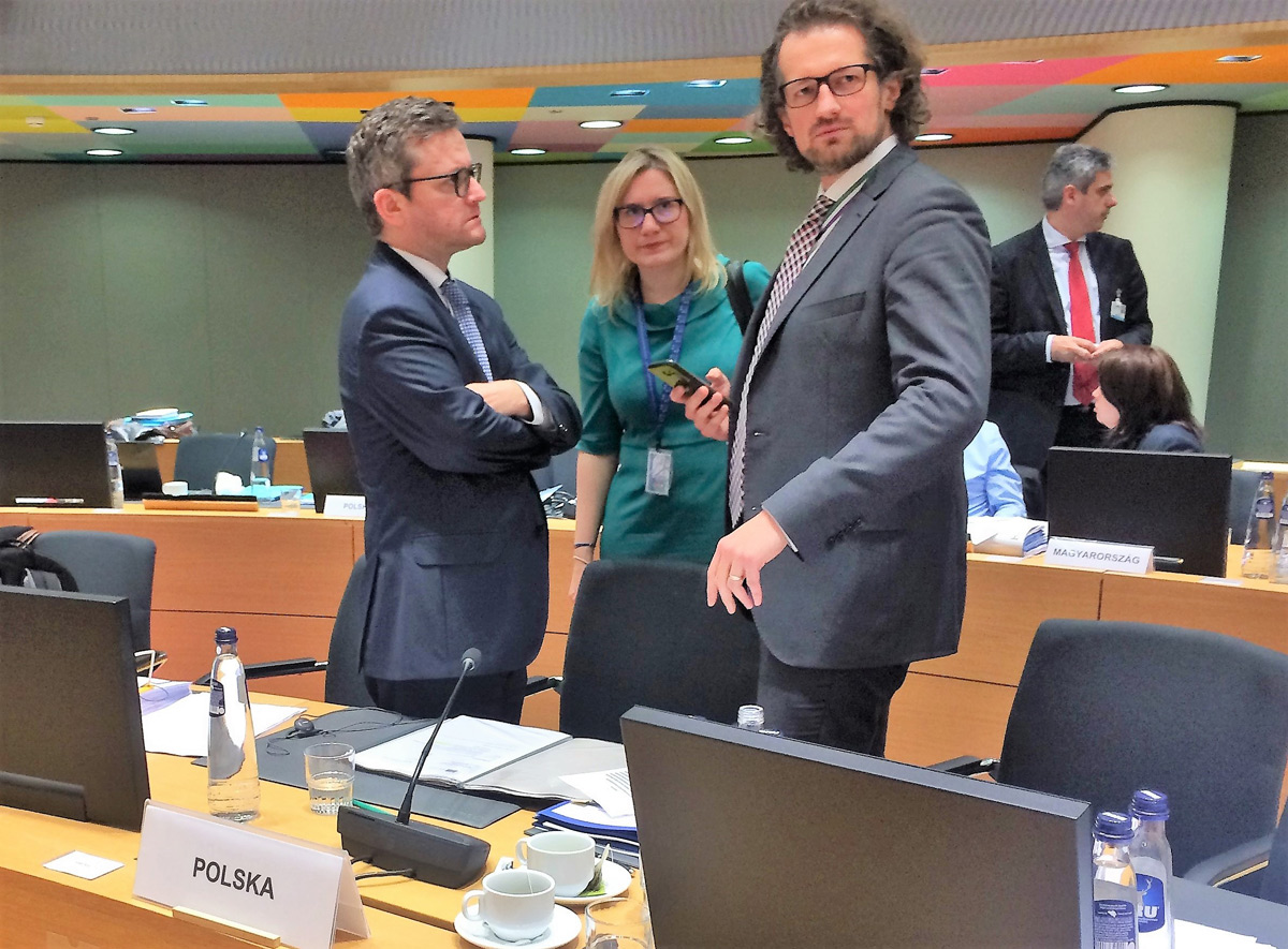 Minister Grzegorz Witkowski na posiedzeniu Rady UE ds. Transportu, Telekomunikacji i Energii