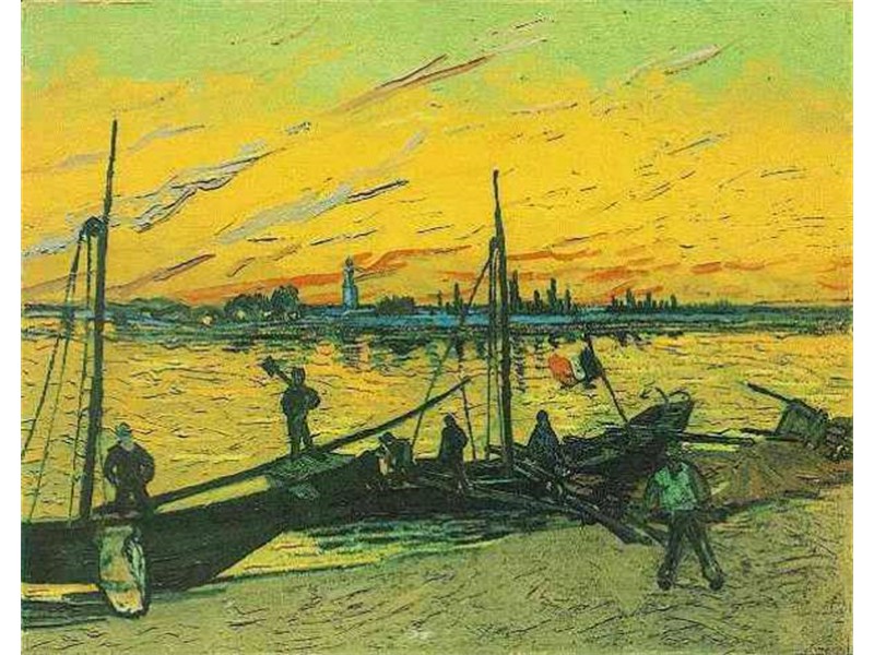 Vincent van Gogh - Barki z węglem I